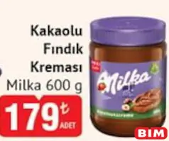 MİLKA KAKAOLU FINDIK KREMASI 600 G fiyat ve kampanya bilgisi